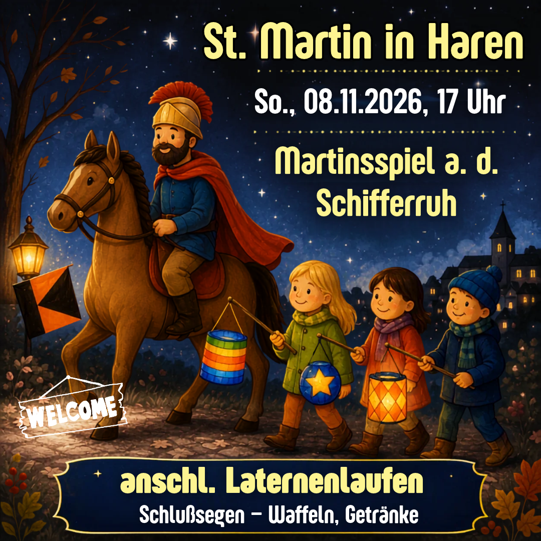 So., 08.11.2026, 17 Uhr St. Martinsspiel an der Schifferruh